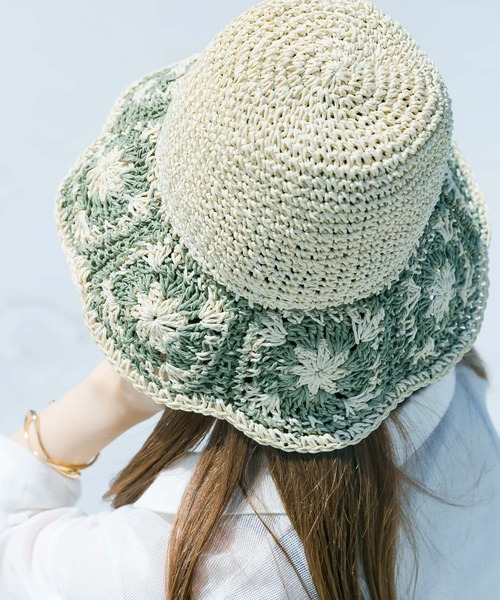 SMELLY（スメリー）の「クロシェモチーフペーパーハット（ハット・レディース・ブラック系その他/ホワイト系その他・-）」の15枚目の写真