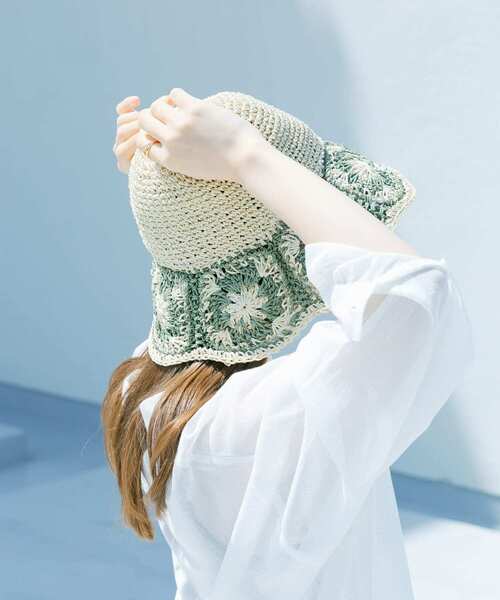 SMELLY（スメリー）の「クロシェモチーフペーパーハット（ハット・レディース・ブラック系その他/ホワイト系その他・-）」の19枚目の写真