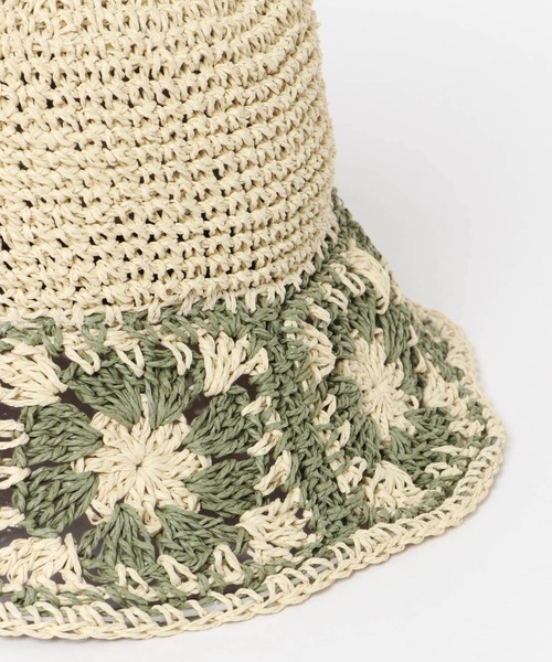 SMELLY（スメリー）の「クロシェモチーフペーパーハット（ハット・レディース・ブラック系その他/ホワイト系その他・-）」の12枚目の写真