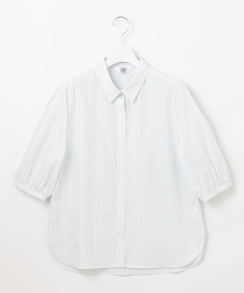 J.PRESS(ジェイプレス)の「【洗える】BEZ 空羽ストライプ シャツ ブラウス(シャツ/ブラウス・レディース・ピーコックグリーン系1/ホワイト系1/ピンク系1/ネイビー系1・T15/T13)」の13枚目の写真