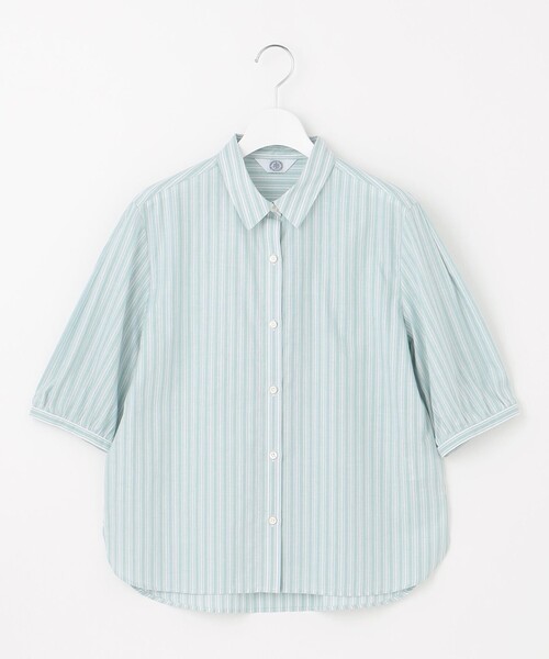J.PRESS(ジェイプレス)の「【洗える】BEZ 空羽ストライプ シャツ ブラウス(シャツ/ブラウス・レディース・ピーコックグリーン系1/ホワイト系1/ピンク系1/ネイビー系1・T15/T13)」の15枚目の写真