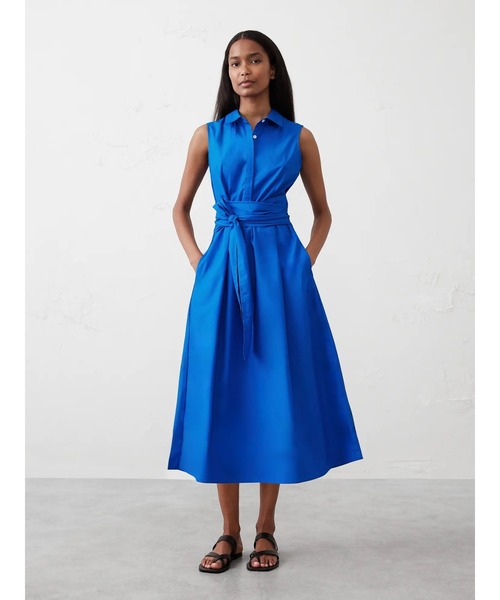 Banana Republic ☆ ワンショルダー ポプリン ミディ ドレス BANANA REPUBLIC FACTORY STORE ワンショルダー ポプリン ミディ