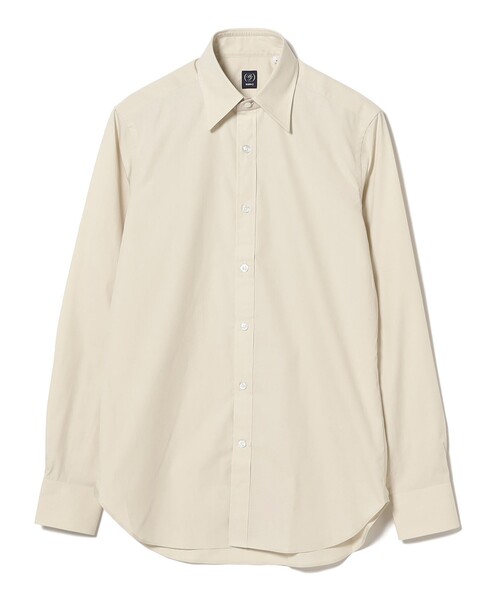 BEAMS F(ビームスエフ)の「コットン ポプリン レギュラーカラーシャツ(シャツ/ブラウス・メンズ・ベージュ・43/41/40/39/38/37/42)」の4枚目の写真