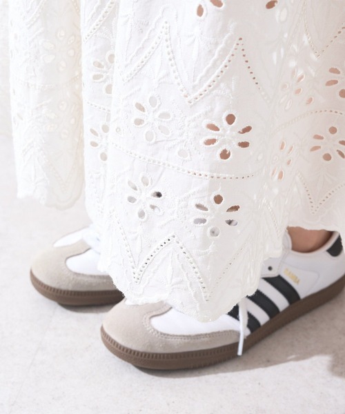 earth music&ecology（アースミュージックアンドエコロジー）の「シフリー刺繍スカート（スカート・レディース・ブラック/アイボリー・FREE）」の20枚目の写真