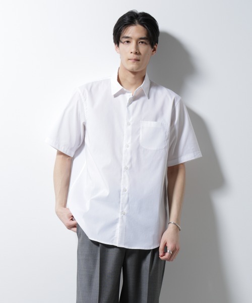 セール】｢ICE FLOW LINEN｣レギュラーカラーシャツ 半袖（シャツ 