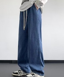 Z)【BLINGLEADS】ABM21306 DENIM EASY PANT