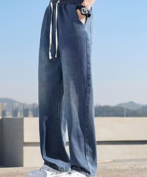 Bling Leads(ブリングリーズ)の「Z)【BLINGLEADS】ABM21306 DENIM EASY PANT(デニムパンツ・メンズ・ブルー・LARGE/MEDIUM)」の5枚目の写真