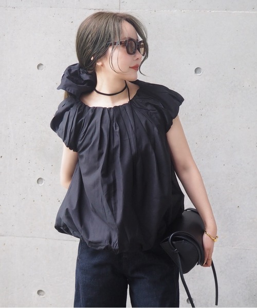 LAULEN（ローレン）の「linen gather balloon blouse /リネン ギャザー