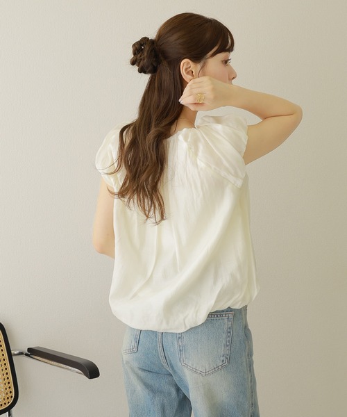 LAULEN（ローレン）の「linen gather balloon blouse /リネン ギャザー