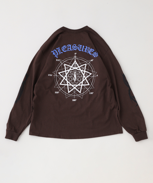 PLEASURES（プレジャー）の「PLEASURES × SlipKnot COMPASS L/S Tee（Tシャツ/カットソー・メンズ・ブラウン・MEDIUM/LARGE/X-LARGE）」の4枚目の写真