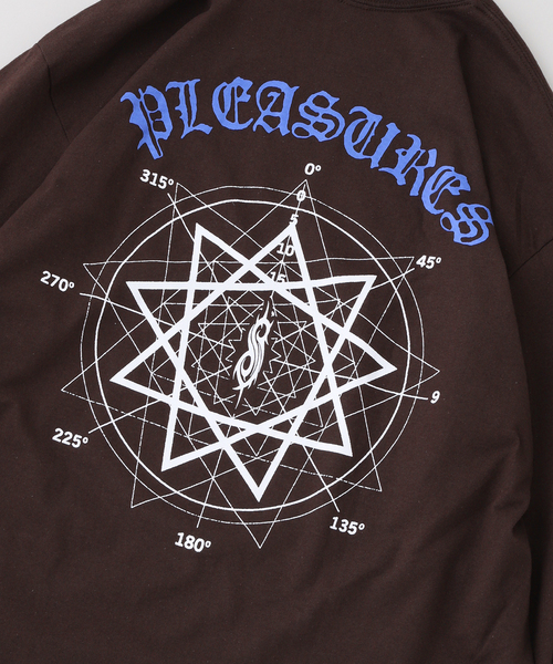 PLEASURES（プレジャー）の「PLEASURES × SlipKnot COMPASS L/S Tee（Tシャツ/カットソー・メンズ・ブラウン・MEDIUM/LARGE/X-LARGE）」の7枚目の写真