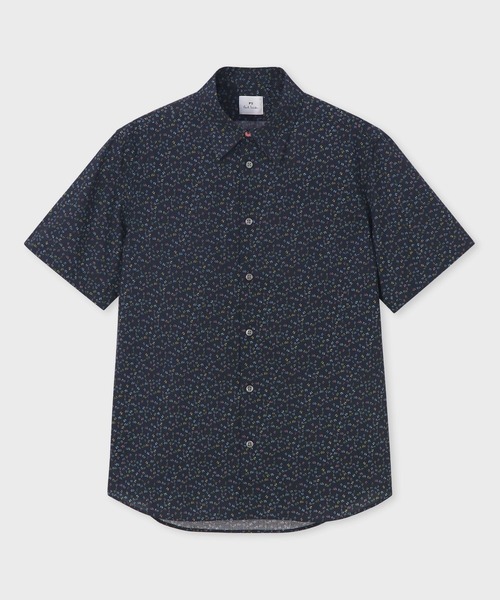 ポールスミス Bird Floralミックスアップシャツ XL ポールスミス Bird Floralミックスアップシャツ XL