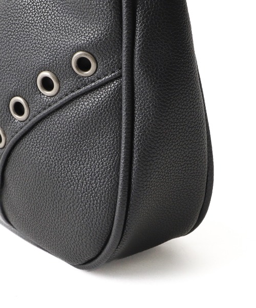 X-girl（エックスガール）の「EYELET FAUX LEATHER HAND BAG（ハンドバッグ・レディース・シルバー/ゴールド・ONE SIZE）」の11枚目の写真