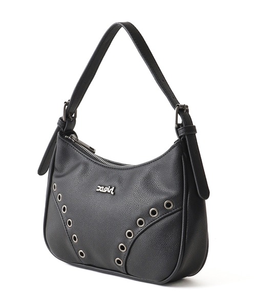 X-girl（エックスガール）の「EYELET FAUX LEATHER HAND BAG（ハンドバッグ・レディース・シルバー/ゴールド・ONE SIZE）」の16枚目の写真