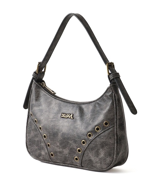 X-girl（エックスガール）の「EYELET FAUX LEATHER HAND BAG（ハンドバッグ・レディース・シルバー/ゴールド・ONE SIZE）」の17枚目の写真