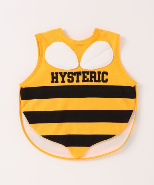 HYSTERIC MINI(ヒステリックミニ)の「LITTLE BEE エプロン(スタイ/よだれかけ・キッズ・イエロー・FREE)」の2枚目の写真