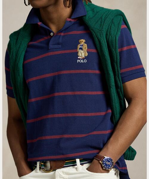 復刻現行✨️ラルフローレン　ポロベア　カスタムスリムポロシャツ　ヴィンテージ　L カスタム スリム フィット Polo ベア ポロシャツ | ポロ ラルフ