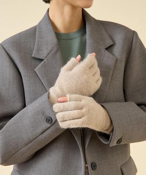 手袋 EXTREME CASHMERE/＜別注＞フィンガーレスロンググローブno.14gloves