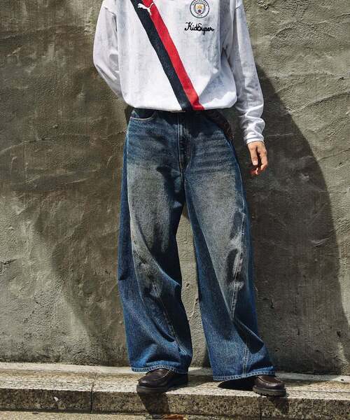 JOURNAL STANDARD（ジャーナルスタンダード）の「キャノン デニム 5ポケット パンツ（デニムパンツ・メンズ・ブラック系その他/ブルー系その他/コバルトブルー・SMALL/MEDIUM/LARGE）」の3枚目の写真