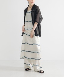 URBAN RESEARCH | シルクミックスボーダープリントワンピース(ワンピース)