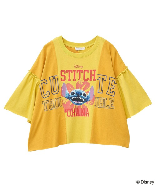 セール】スティッチ/リメイク風ドッキングTシャツ（Tシャツ