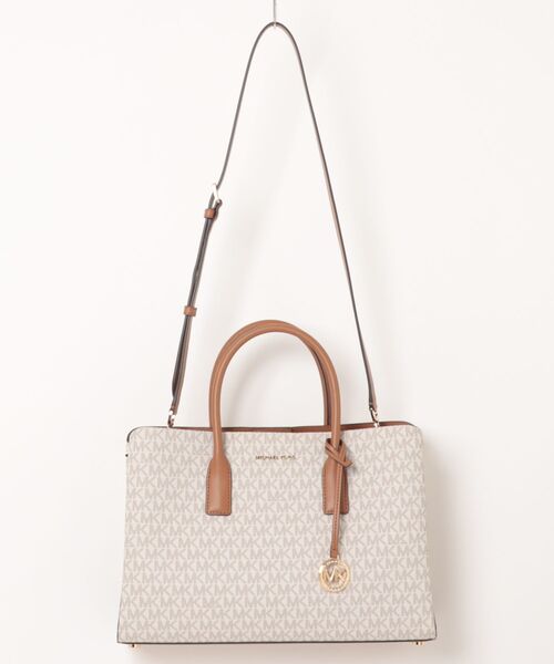 MICHAEL KORS(マイケルコース)の「RUTHIE サッチェル ラージ - MKシグネチャー(ハンドバッグ・レディース・ホワイト系その他・FREE)」の1枚目の写真