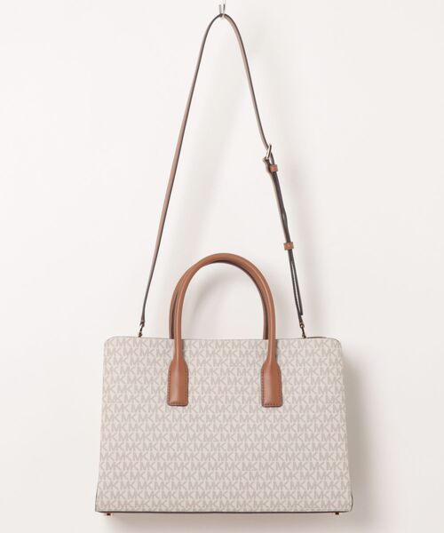 MICHAEL KORS(マイケルコース)の「RUTHIE サッチェル ラージ - MKシグネチャー(ハンドバッグ・レディース・ホワイト系その他・FREE)」の2枚目の写真