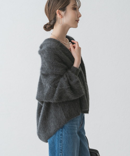 FOX/Caファーニットカーディガン（カーディガン/ボレロ）｜NOBLE