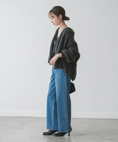FOX/Caファーニットカーディガン（カーディガン/ボレロ）｜NOBLE