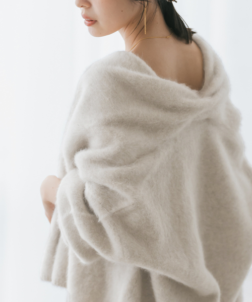 FOX/Ca ファーニットカーディガン NOBLE（ノーブル） カーディガン FOX/Caファーニットカーディガン