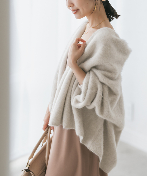 25AW FOX/Caファーニットカーディガン FOX/Caファーニットカーディガン（カーディガン）｜NOBLE（ノーブル