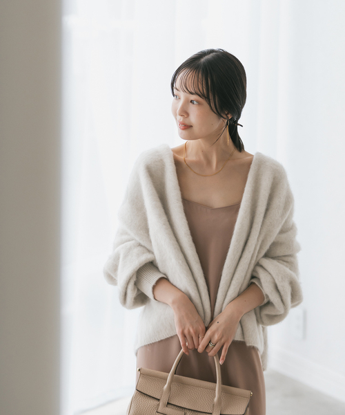 Noble（ノーブル）の「FOX/Caファーニットカーディガン（カーディガン