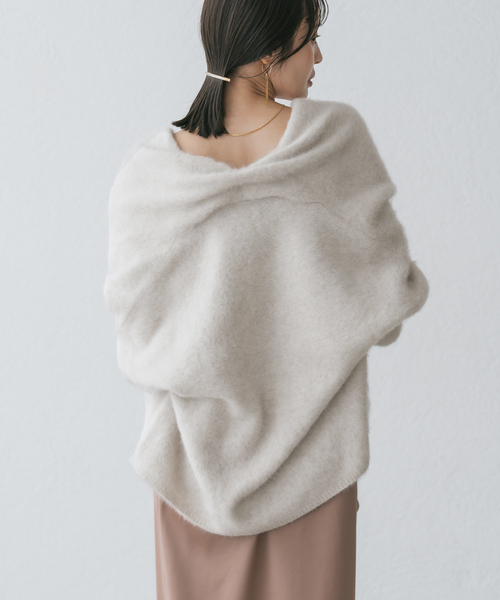 Noble（ノーブル）の「FOX/Caファーニットカーディガン（カーディガン/ボレロ・レディース・チャコールグレー/ベージュ・FREE）」の16枚目の写真