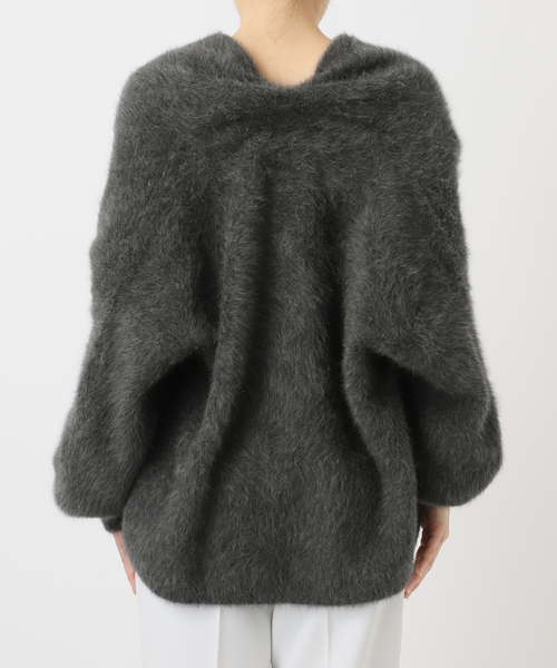 Noble（ノーブル）の「FOX/Caファーニットカーディガン（カーディガン/ボレロ・レディース・チャコールグレー/ベージュ・FREE）」の10枚目の写真