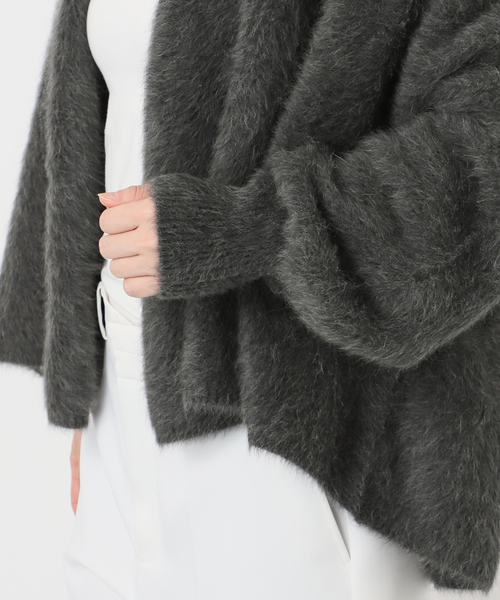 Noble（ノーブル）の「FOX/Caファーニットカーディガン（カーディガン/ボレロ・レディース・チャコールグレー/ベージュ・FREE）」の7枚目の写真