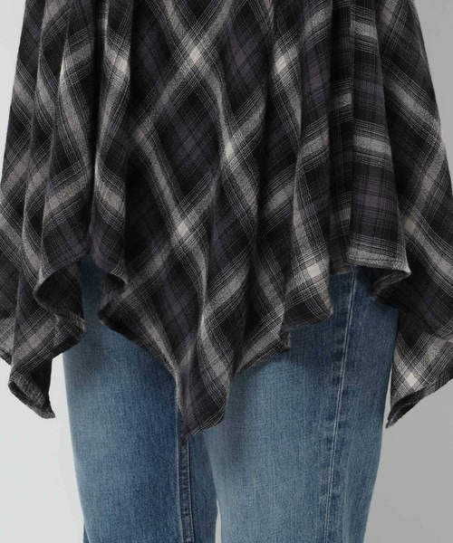 LOWRYS FARM（ローリーズファーム）の「オンブレチェックキャミチュニック　579492（Tシャツ/カットソー・レディース・チャコールグレー/レッド・FREE）」の15枚目の写真