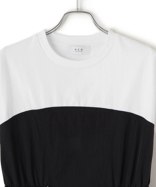 ADAM ET ROPE'(アダムエロペ)の「【WEB限定】・【定番】ベアレイヤードワンピース(ワンピース・レディース・ブラック/スミクロ・FREE)」の3枚目の写真