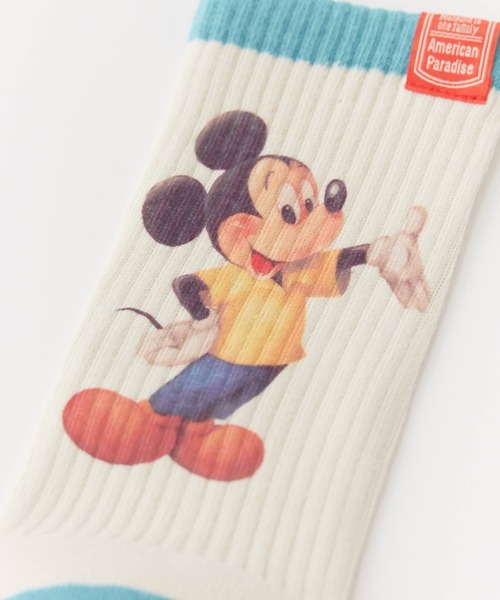 Disney(ディズニー)の「キャラクターソックス ミッキー&ミニー(ソックス/靴下・レディース・ブルー/ピンク・23-25)」の16枚目の写真