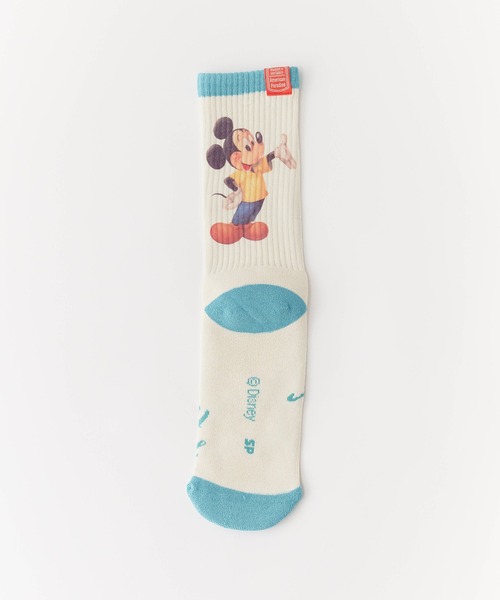 Disney(ディズニー)の「キャラクターソックス ミッキー&ミニー(ソックス/靴下・レディース・ブルー/ピンク・23-25)」の6枚目の写真