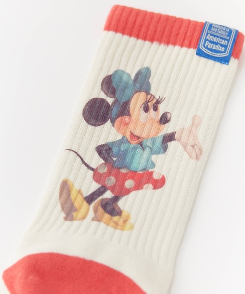Disney(ディズニー)の「キャラクターソックス ミッキー&ミニー(ソックス/靴下・レディース・ブルー/ピンク・23-25)」の17枚目の写真