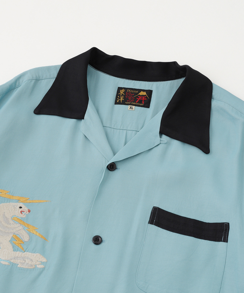 TAILOR TOYO(テーラートウヨウ)の「TAILOR TOYO / テーラー東洋 SUKA SHIIRT "ALASKAN EAGLE"(シャツ/ブラウス・メンズ・ライトブルー・SMALL/MEDIUM/LARGE/X-LARGE)」の3枚目の写真