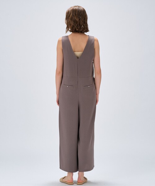 cloenc（クロエンス）の「【手洗い可】キーネックオーバーサロペット（サロペット/オーバーオール・レディース・ブラック/ブラウン系その他・02）」の3枚目の写真