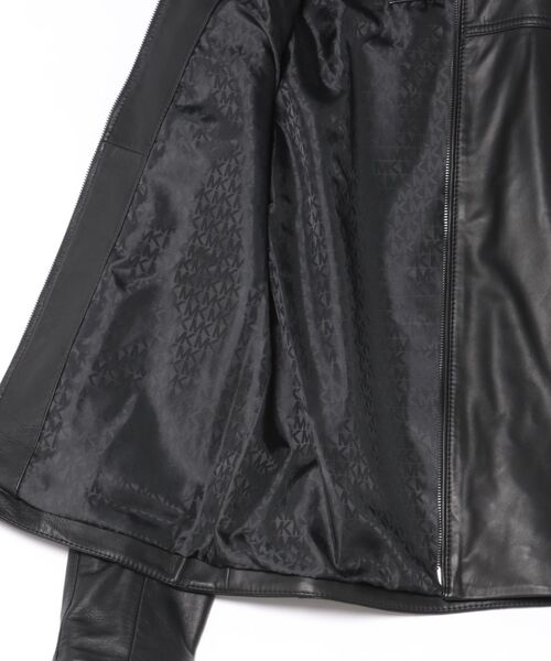 MICHAEL KORS(マイケルコース)の「レザー レーサー ジャケット(ライダースジャケット・メンズ・ブラック・M/S/XL/L)」の4枚目の写真