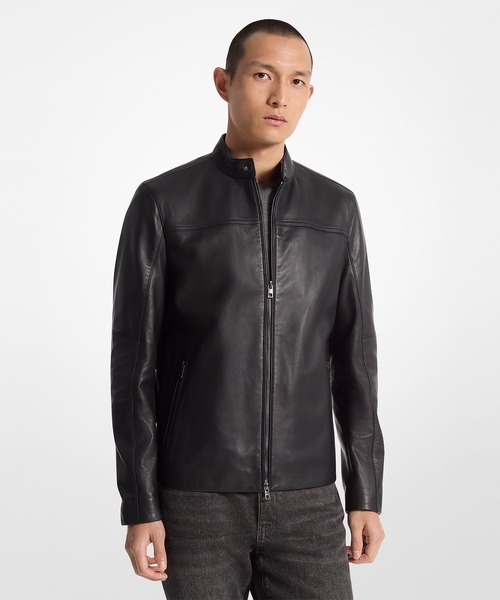 MICHAEL KORS（マイケルコース）の「STITCHED MK LEATHER JKT