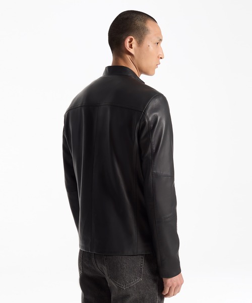 MICHAEL KORS(マイケルコース)の「レザー レーサー ジャケット(ライダースジャケット・メンズ・ブラック・M/S/XL/L)」の2枚目の写真