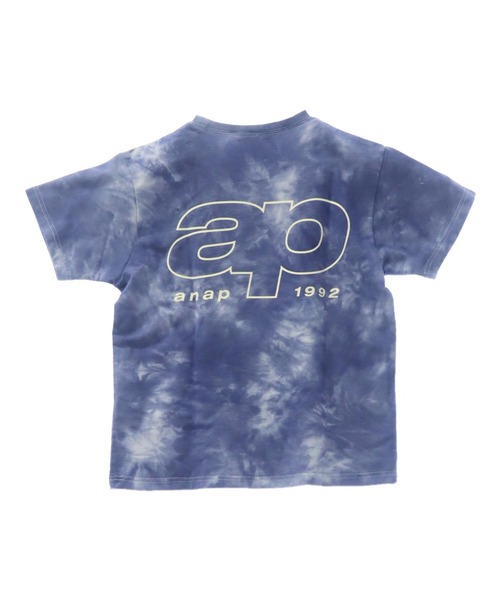 ANAP kids(アナップキッズ)の「ミニ裏毛 タイダイ柄 ロゴTシャツ【親子お揃い】(Tシャツ/カットソー・キッズ・ベージュ/ブラック系その他/グレー・130cm/120cm/110cm)」の11枚目の写真