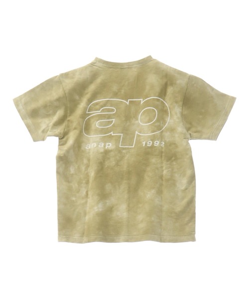 ANAP kids(アナップキッズ)の「ミニ裏毛 タイダイ柄 ロゴTシャツ【親子お揃い】(Tシャツ/カットソー・キッズ・ベージュ/ブラック系その他/グレー・130cm/120cm/110cm)」の12枚目の写真