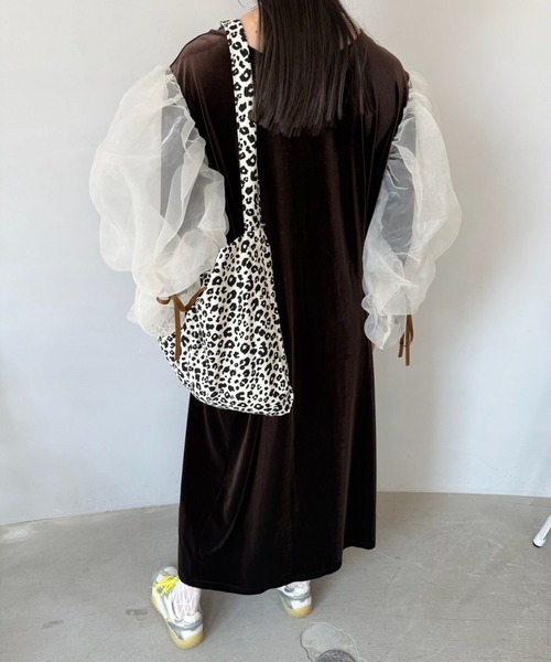 SANSeLF(サンセルフ)の「【SANSeLF】レオパード柄 ショルダートートバッグ saa25a029(トートバッグ・レディース・アイボリー/ベージュ・FREE)」の10枚目の写真