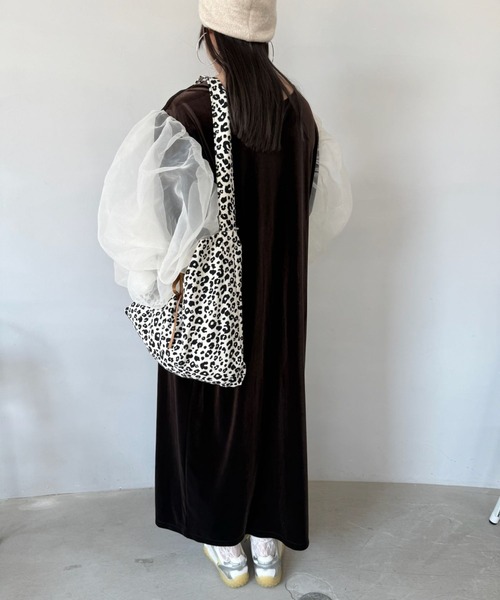 SANSeLF(サンセルフ)の「【SANSeLF】レオパード柄 ショルダートートバッグ saa25a029(トートバッグ・レディース・アイボリー/ベージュ・FREE)」の11枚目の写真