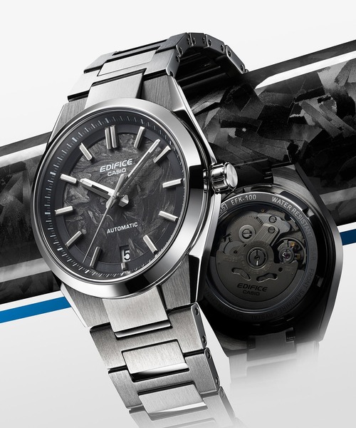 EDIFICE（エディフィス）の「メカニカル3針デイト / EFK-100YCD-1AJF（アナログ腕時計・メンズ・ブラック×シルバー・FREE）」の3枚目の写真